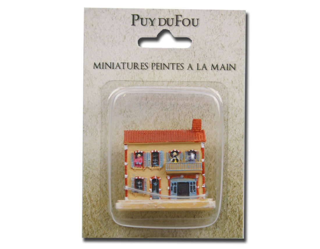 Miniature monument pour le parc d'attractions du Puy du Fou pour la boutique de cadeau souvenir